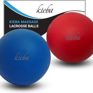 Kieba Massage Lacrosse Balls - 2 Pack Trigger Point Therapy Set