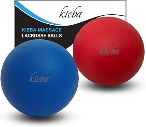 Kieba Massage Lacrosse Balls - 2 Pack Trigger Point Therapy Set